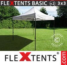 Quick-up telt FleXtents Basic 3x3m Hvit