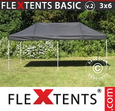 Quick-up telt FleXtents Basic 3x6m Svart