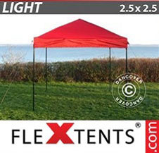 Quick-up telt FleXtents Light 2,5x2,5m Rød