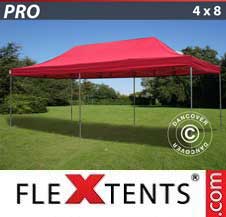 Quick-up telt FleXtents Pro 4x8m Rød