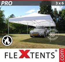 Quick-up telt FleXtents Pro 3x6m Hvit, Flammehemmende