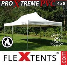 Quick-up telt FleXtents pro Xtreme 4x8m, Hvit