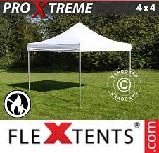 Quick-up telt FleXtents pro Xtreme 4x4m Hvit, Flammehemmende