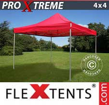 Quick-up telt FleXtents pro Xtreme 4x4m Rød